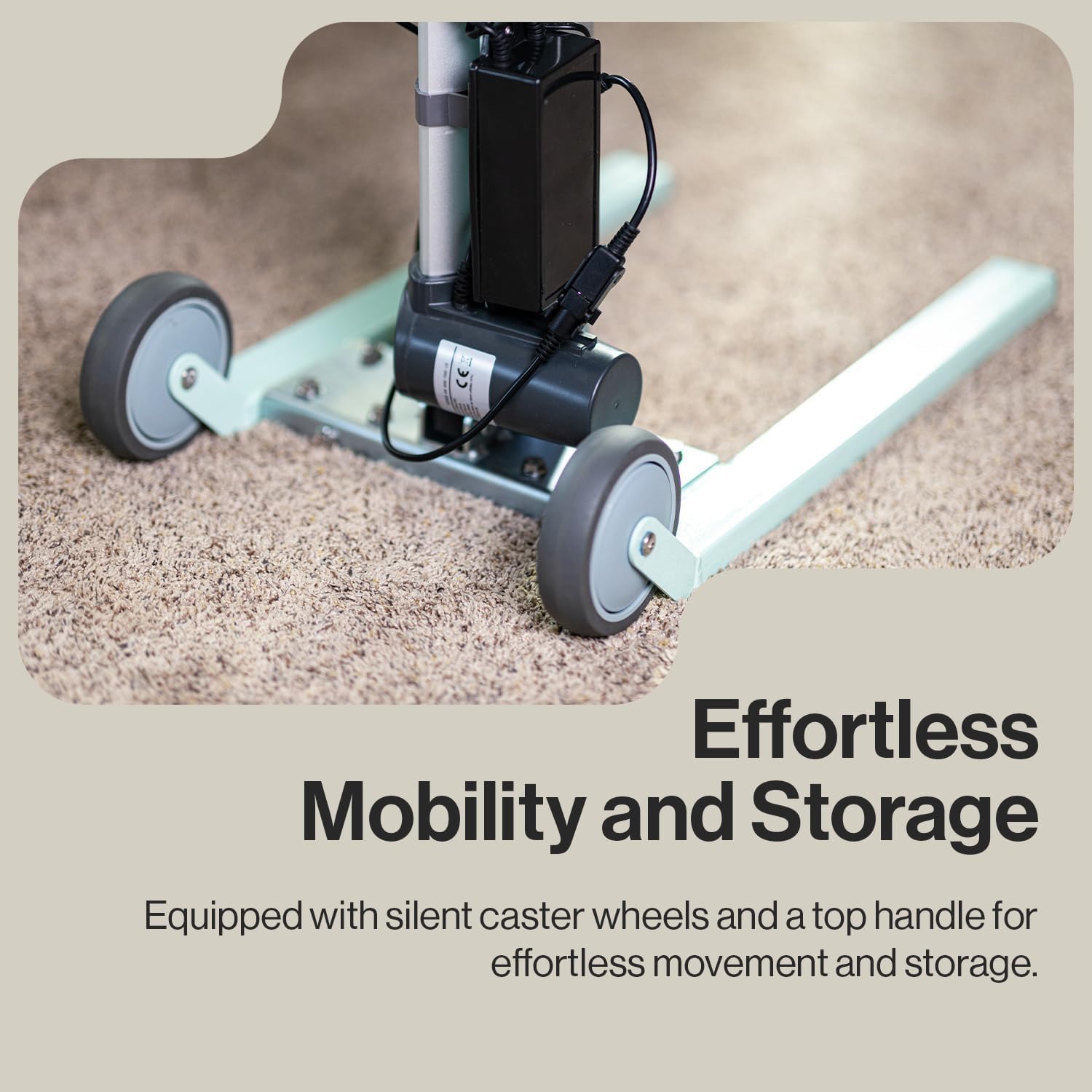 SuperHandy GoRise FC Electric Floor to Chair Lift for Seniors and People with Disabilities - 400 Lbs Capacity, Seating Transfer Assistance, Magnetic Remote [Patent Pending]