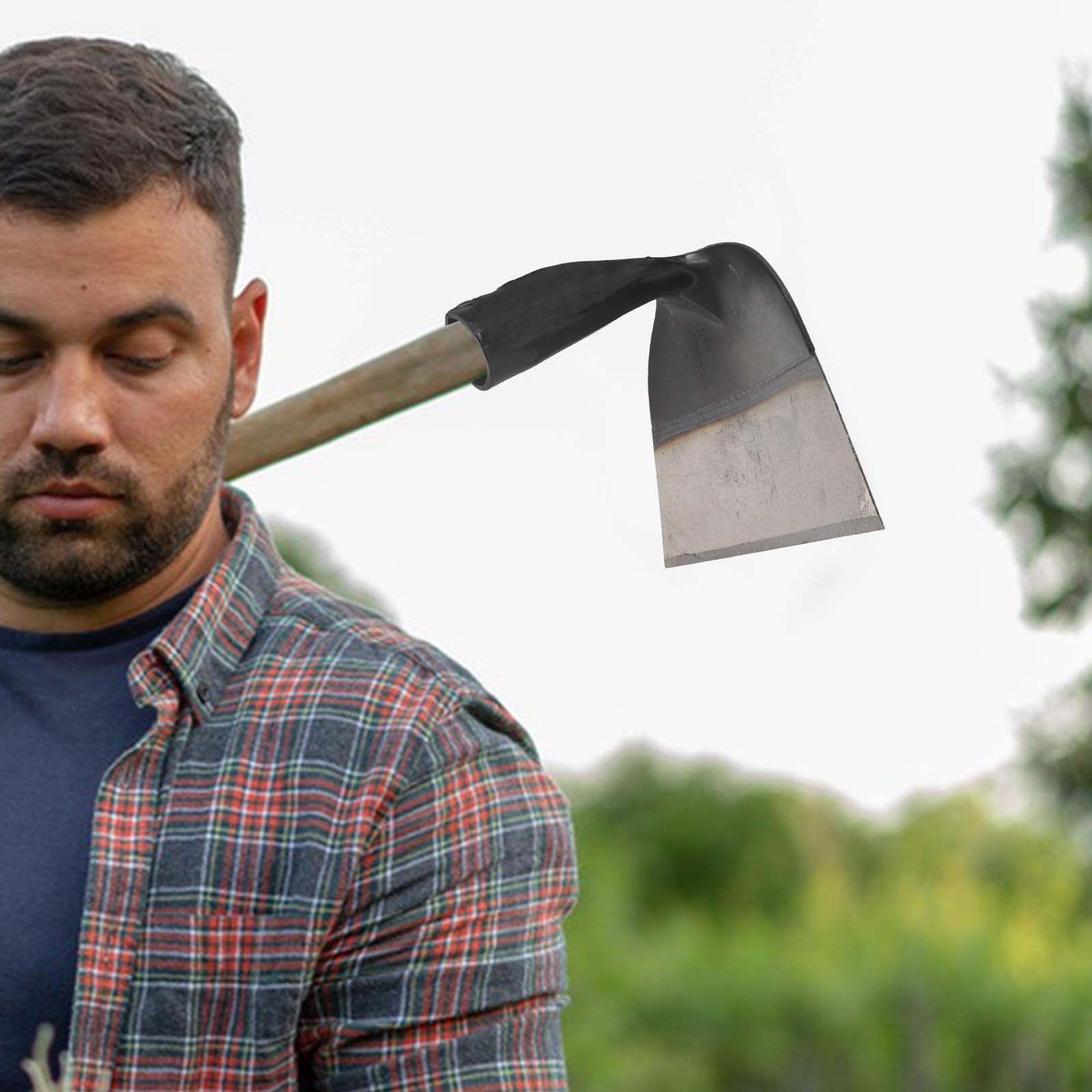 Gartenhackenkopf aus Stahl, Breiter Hackenkopf für Bodenbearbeitung