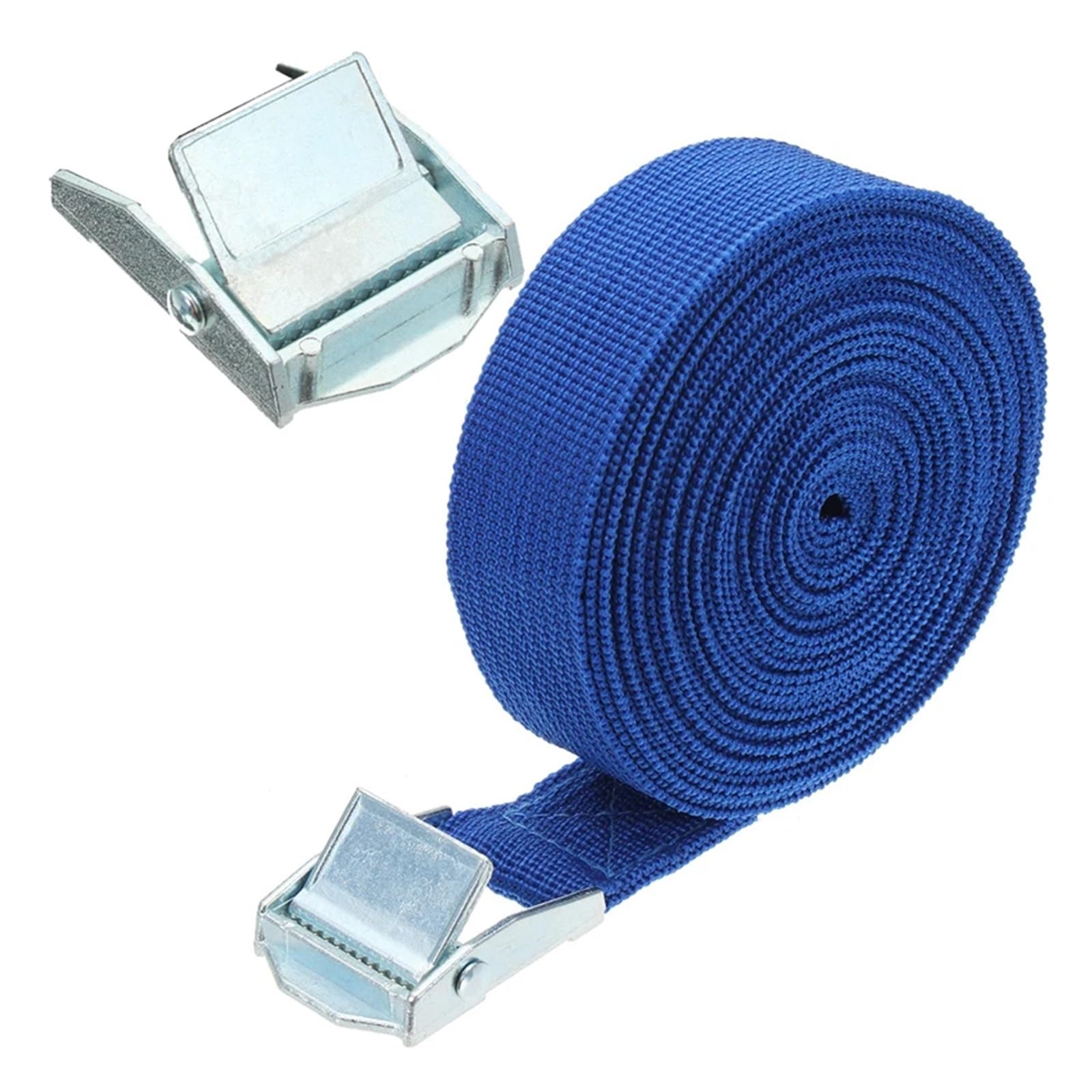 Cinghie a cricchetto for ancoraggio resistente 5 metri 2 pezzi for borsa for bagagli for bici da auto(Blue)