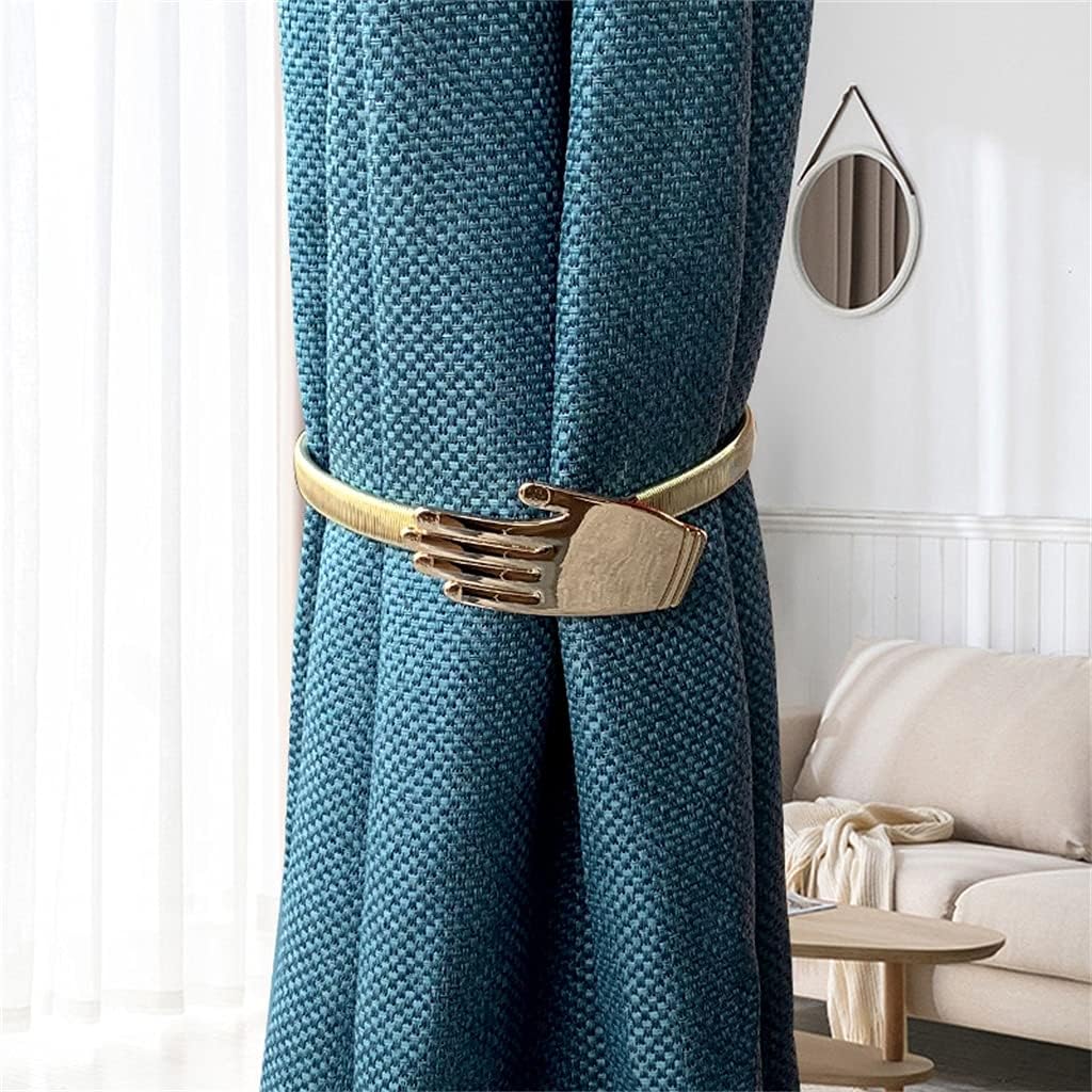 Curtain Strap Alloy Palm Shape Spring Indoor Living Room Soft Decorative Curtain Buckle(