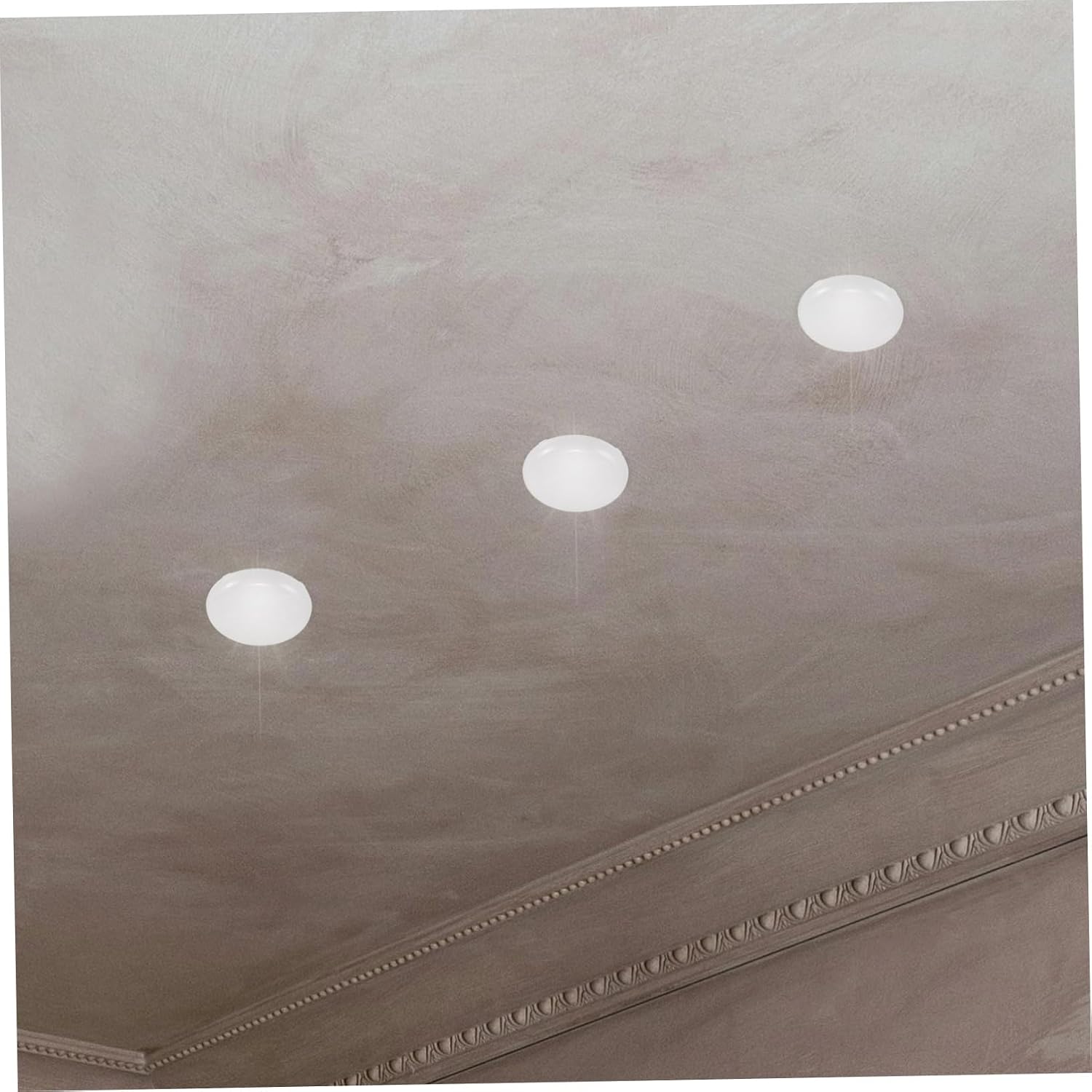 Ciieeo 6pcs Milky Diffuser Lampshade Covers Round Light Diffusers Ceiling Light Covers for Home and Classroom Lighting