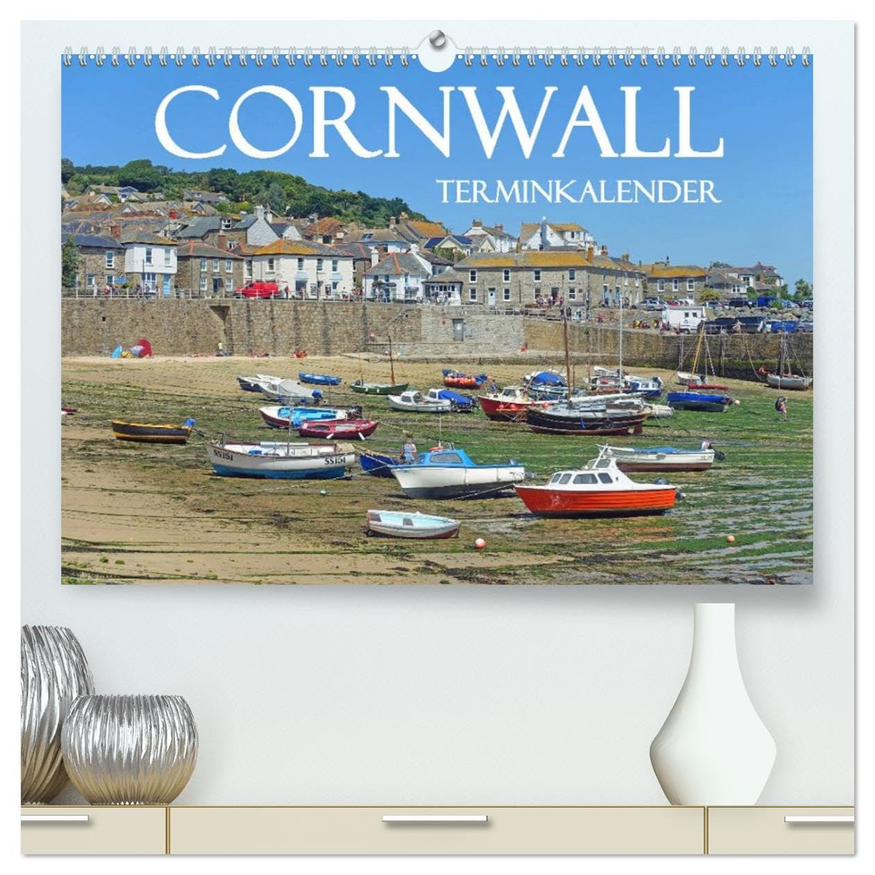 Cornwall. Terminkalender (hochwertiger Premium Wandkalender 2026 DIN A2 quer), Kunstdruck in Hochglanz: Malerische Küste und Fischerdörfer (CALVENDO Orte)