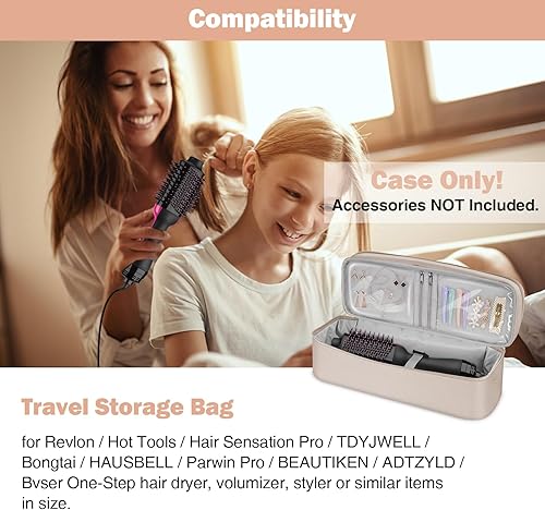 Miniatura 2 de SITHON Estuche de transporte de viaje de doble capa para Shark FlexStyleSmoothStyle, bolsa organizadora de almacenamiento resistente al agua para