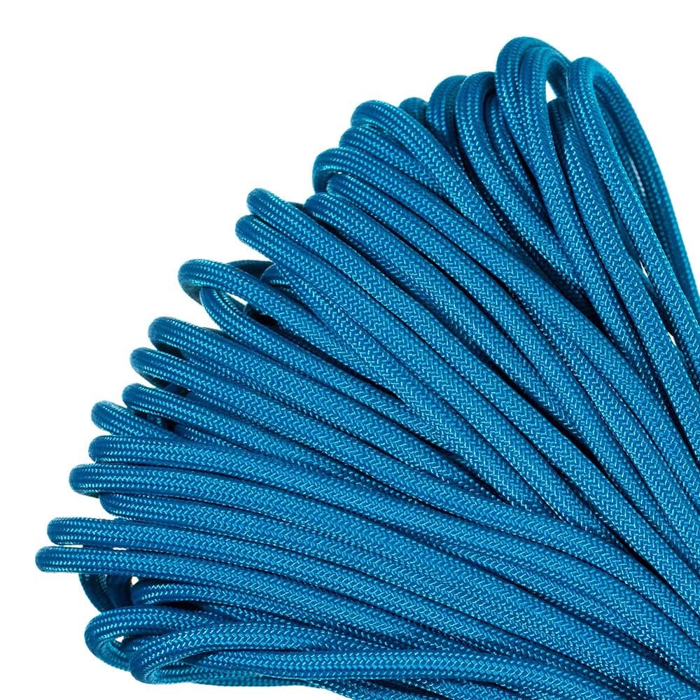 Paracord Planet Blue 550 Paracord – Tutte le nostre solide tonalità di blu in un unico punto – Dimensioni variano da 2,4 a 3,5 m – 3,5 m – Caraibi