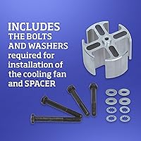 Vista 5 de Flex-a-lite 14556, kit de espaciadores de ventilador, acabado sin pulir, 2