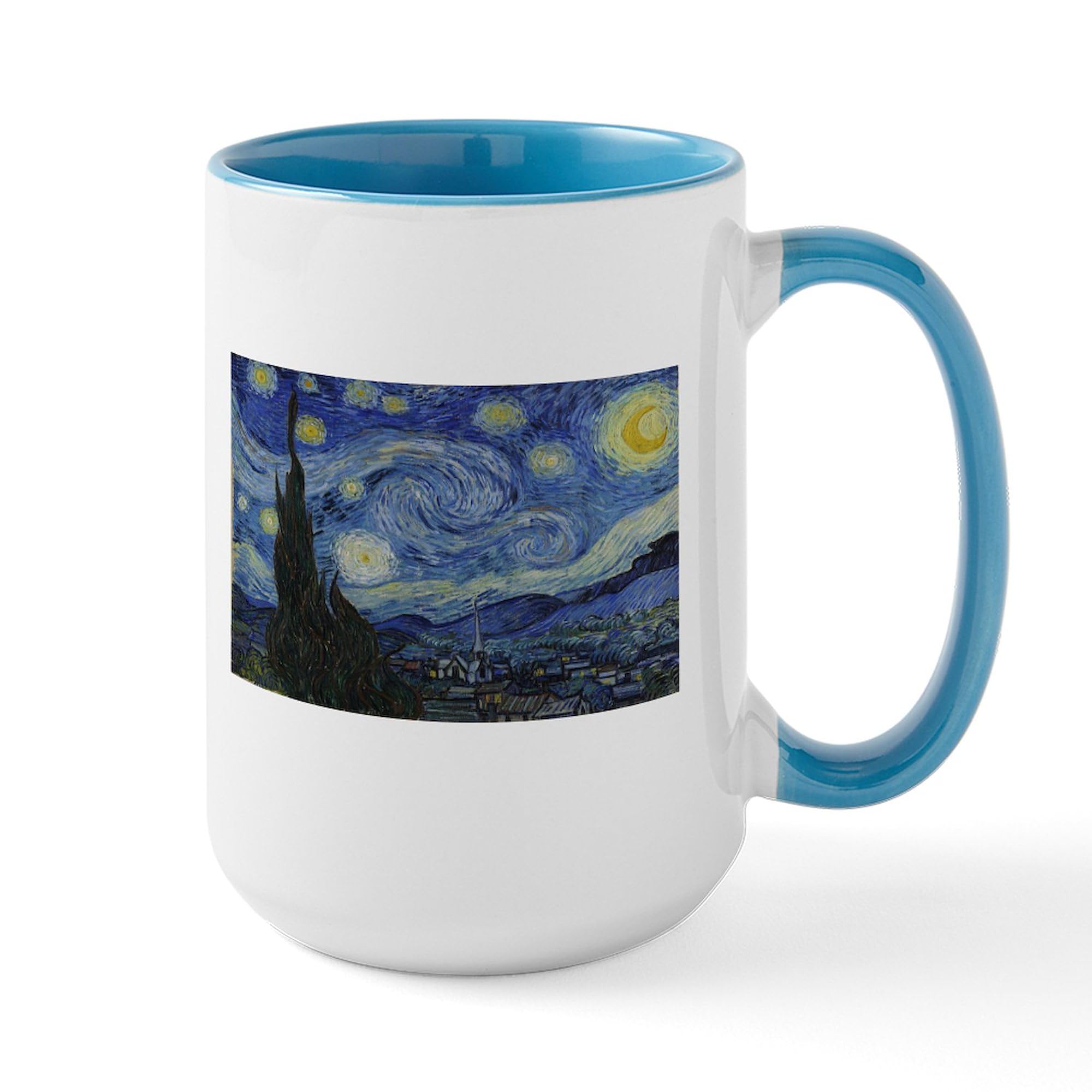 CafePress Vincent Van Gogh's Starry Night Mugs 15 oz (444 ml) Ceramic Coffee Mug