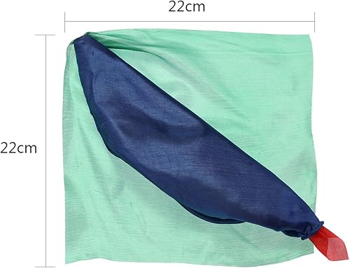 Miniatura 6 de HESTYA 2 bufandas mágicas que cambian de color, bufanda de seda para trucos de magia, accesorios de mago para calles de truco, accesorios de cuatro