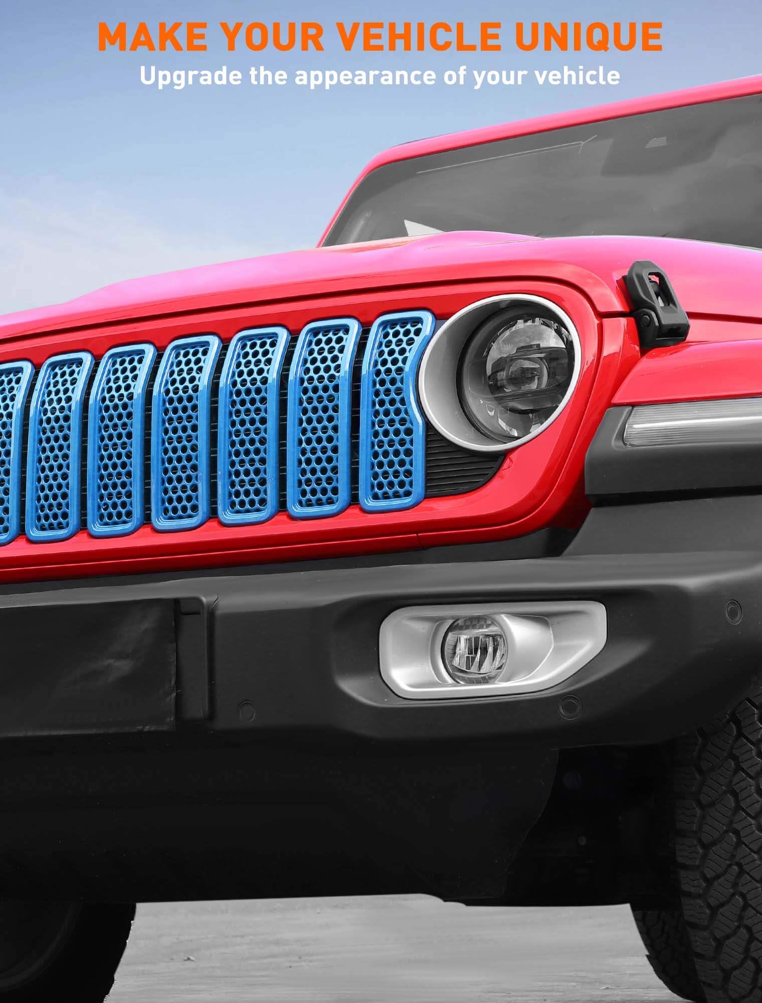 Amazon | Savadicar フロントグリルインサート 2024年以降 Jeep 