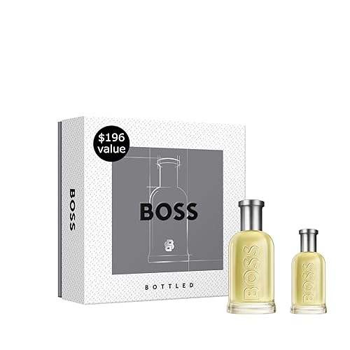 Hugo Boss Bottled Eau de Toilette – Woody Men's Cologne – With Notes of Apple, Cinnamon & Wood – Long Lasting Fragrance