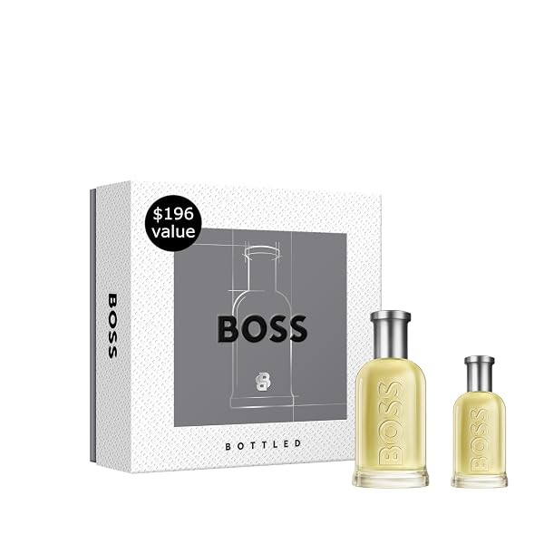 Hugo Boss Bottled Eau de Toilette – Woody Mens Cologne – With Notes of Apple, Cinnamon & Wood – Long Lasting Fragr
