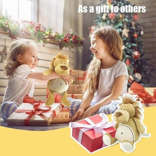 Miniatura 9 de MR ViviCare Warmable Lion Stuffed Animals, Microwavable Heating Pads for Cramps, Pain& Anxiety Relief, Lion Stuffed Animal for Bedtime, Cold & Heat