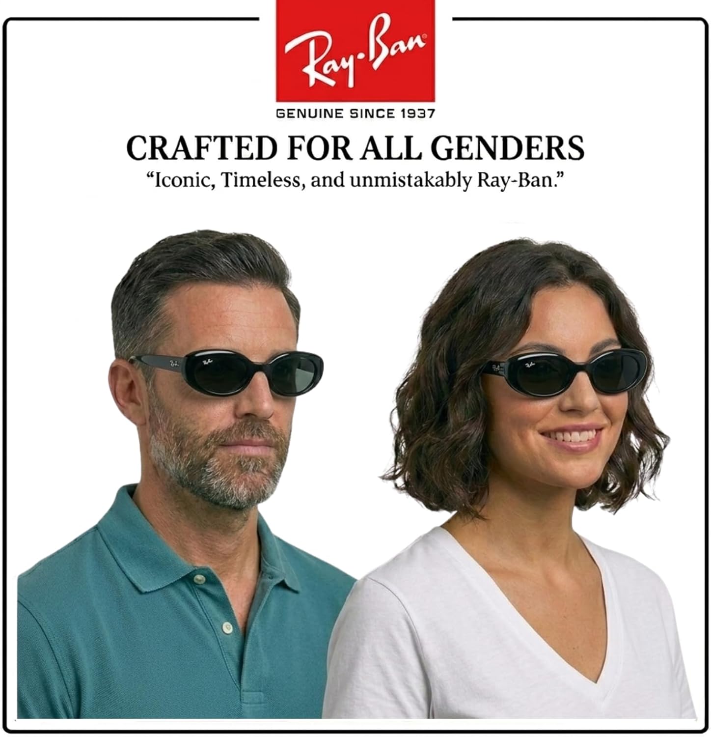 Ray-Ban RB4441D BIO-BASED Square-Round Shaped Sunglasses for Men & Women with Official RAYBAN Eyewear Kit