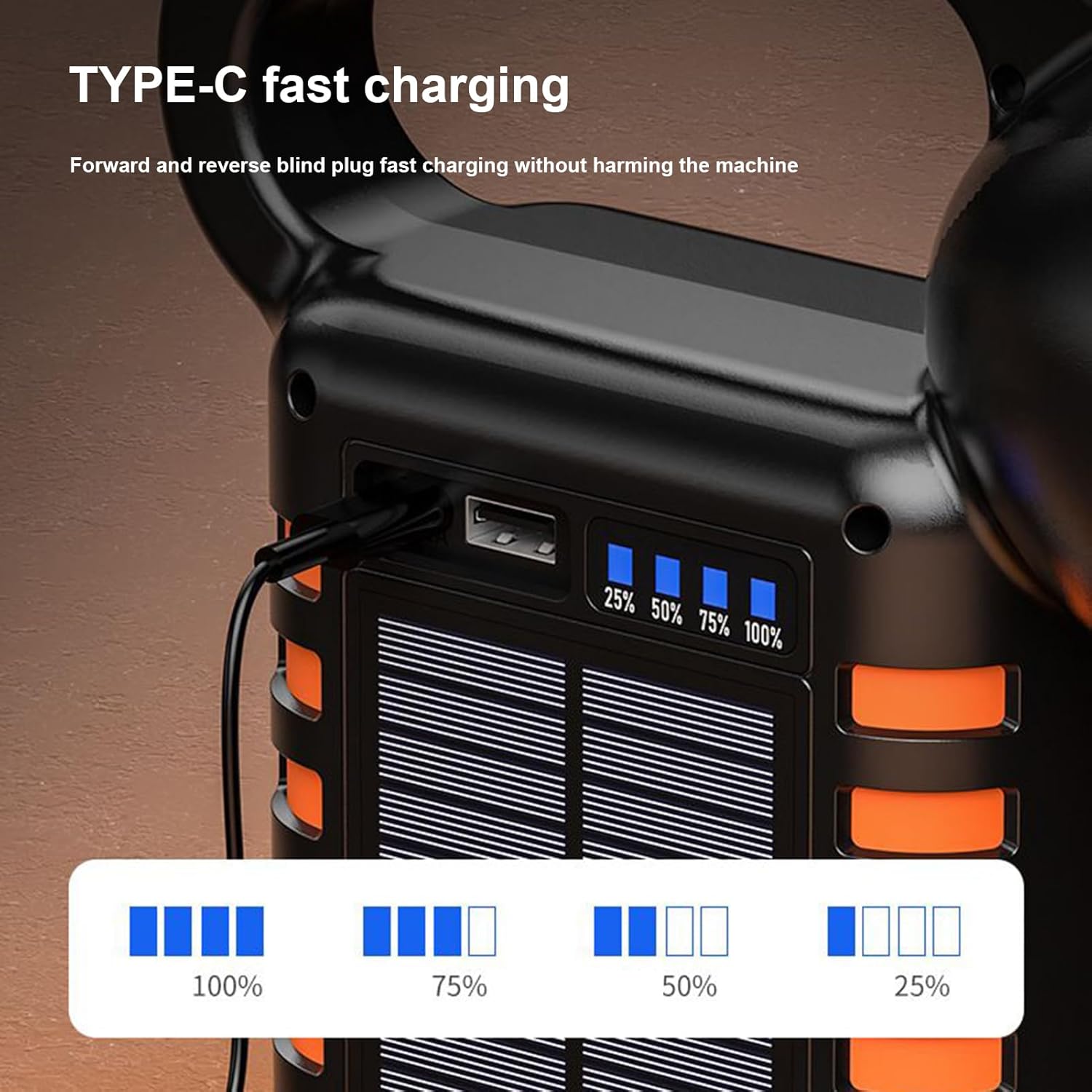 Solar Lantern | Portable Waterproof Bright LED Lamp - LED Work Flashlight Camping Lantern,for Outdoor Indoor Home Fishing Backpacking Power Outages Construction