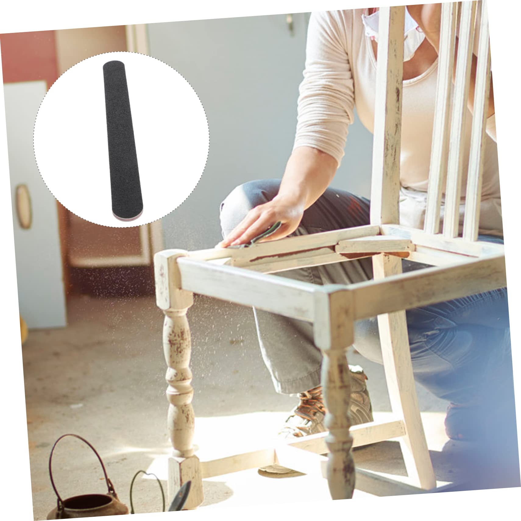 Gatuida 10pezzi Bastoncini Levigatura Modello Doppi Lati Grana Per Plastica Legno Multiuso Resistente e Leggero Strumenti Levigare Manuale Polishing Sticks