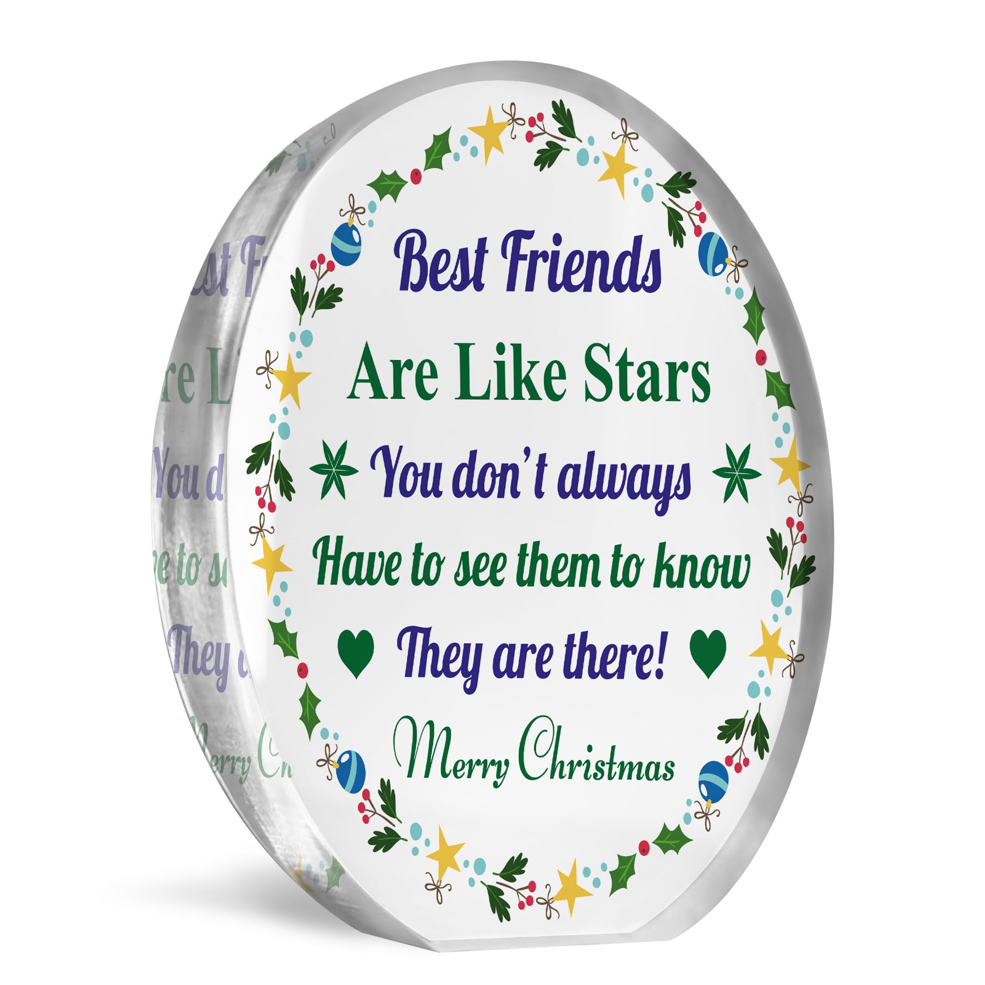 Red Ocean Gift For Christmas For Best Friend Long Distance Gift For Friend Acrylic Plaque Best Friend Gift Friendship Plaque Gift For Him Her Best Friend Sign Thank You Gift For Friend Keepsake