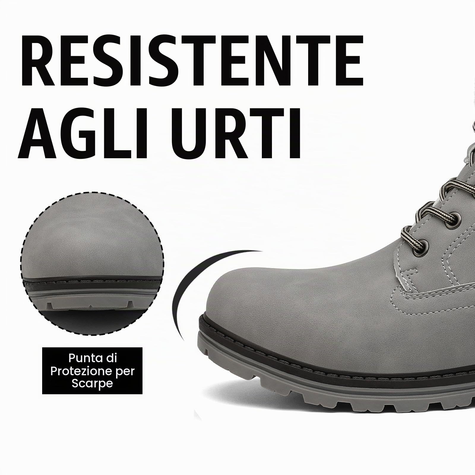 Mishansha Uomo Stivali da Neve Eleganti Scarpe da Inverno Outdoor Stivaletti da Trekking, 39-46 EU