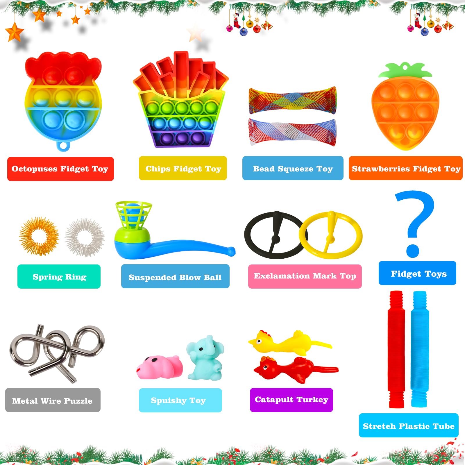 Calendrier De L'Avent Fidget Pour Enfants 2025-24 Jours De