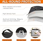 Toaster Cover with Base for 2 Slice Wide Slot,Toaster Cover with Aluminum Foil Lining Compatible with Cuisinart/BELLA/Black and Decker 2 Slice Toaster,Cover only