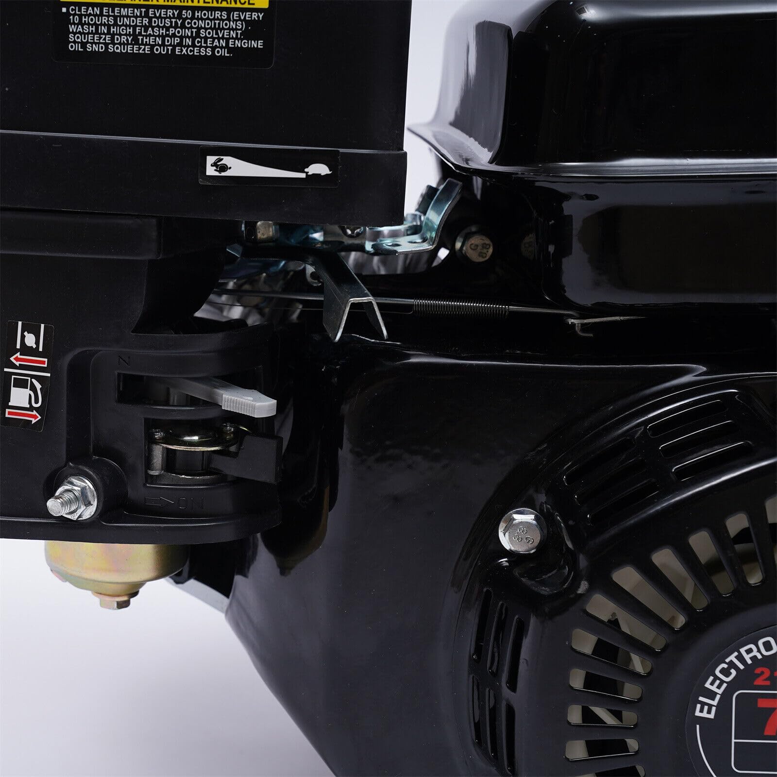 Motore a benzina a 4 tempi, 7,5 CV, motore industriale, motore da terra OHV 212CC, cilindrata a 4 tempi, per compressore, scarificatore, tosaerba, generatore di cemento
