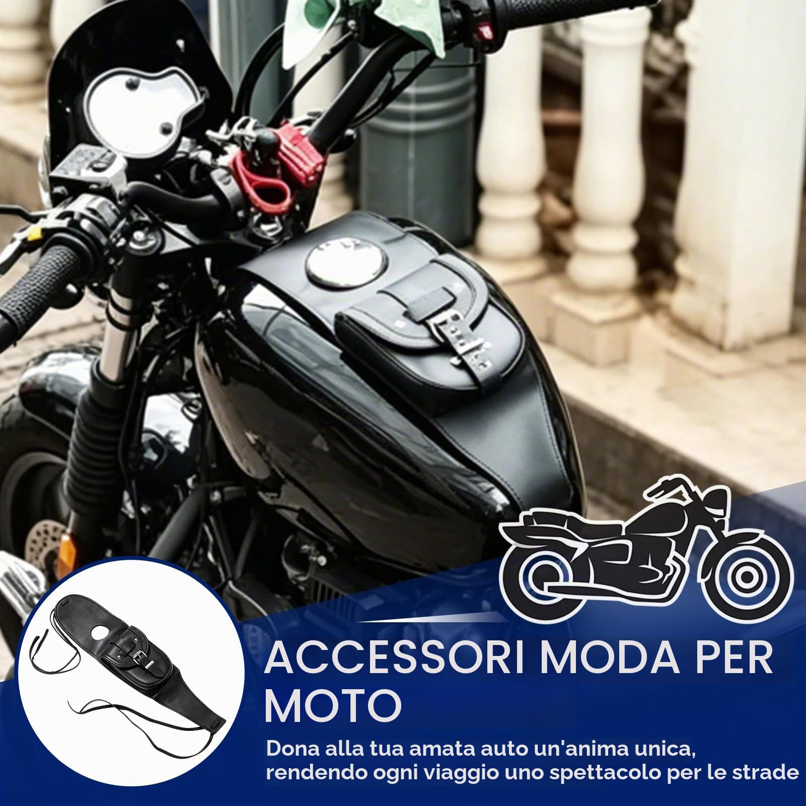 Borsa Serbatoio carburante PU per moto copertura XL 883 1200