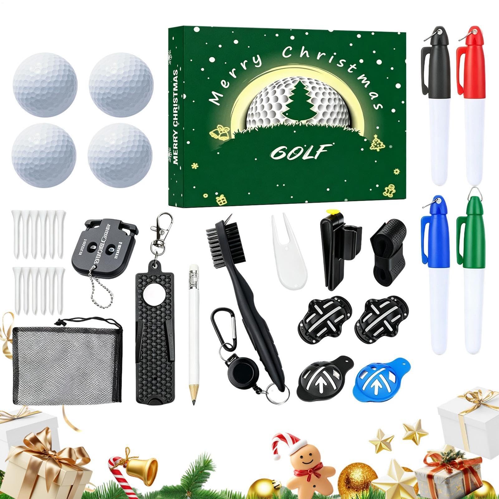 Natale Golf Avvento Fun 2026 Portatile Riutilizzabile Natale