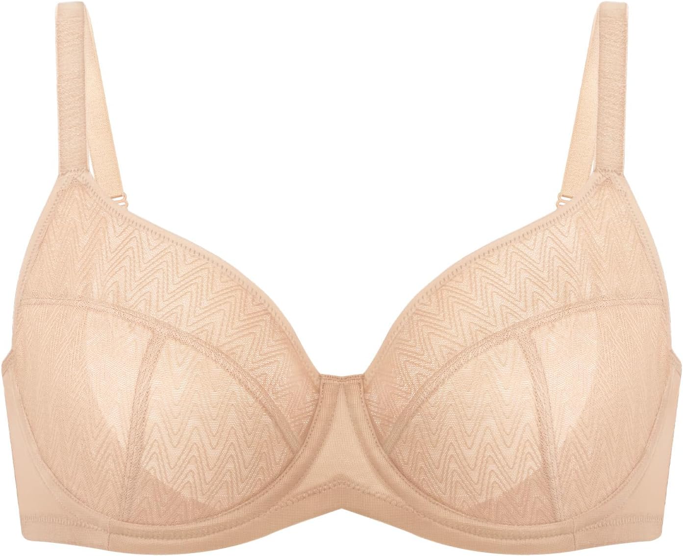 HSIA Minimizer Bras for Women Full Coverage Plus Size Underwire Unlined Mesh Jacquard Bra for Big Busted - Image 4