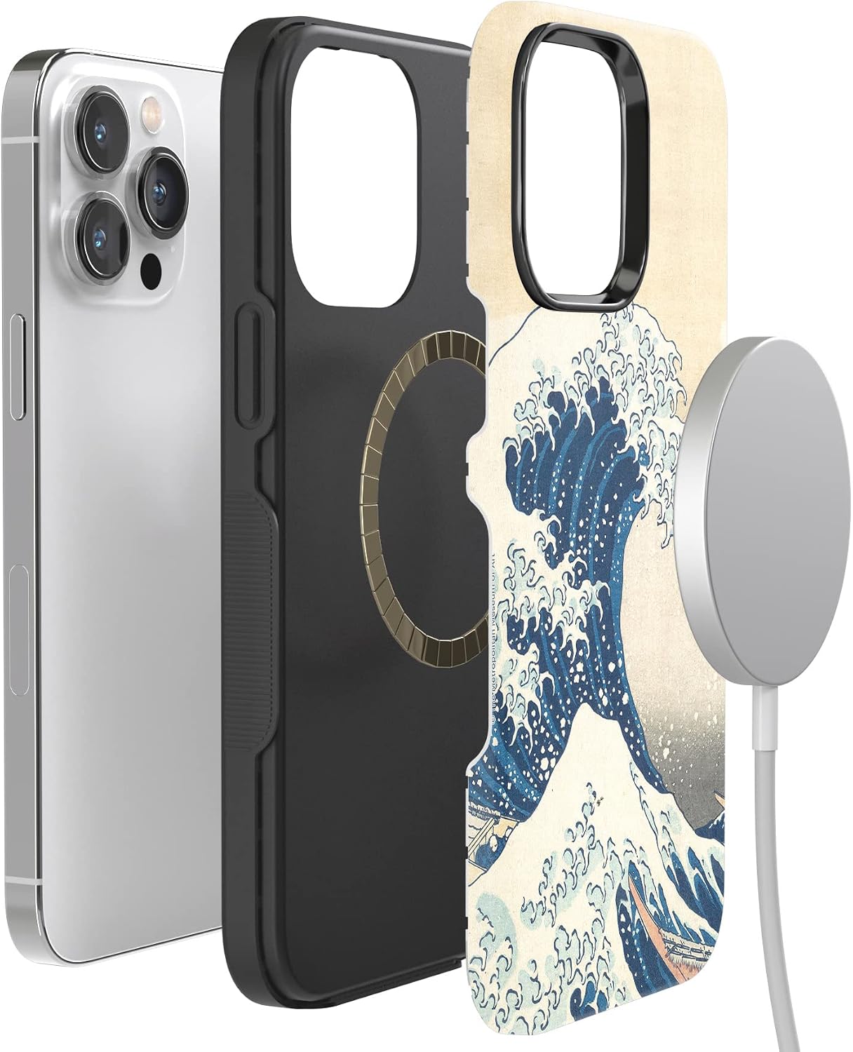 Casely iPhone 14 Pro Case | The Great Wave | The Met Museum | Bold Protective Design | Compatible with MagSafe