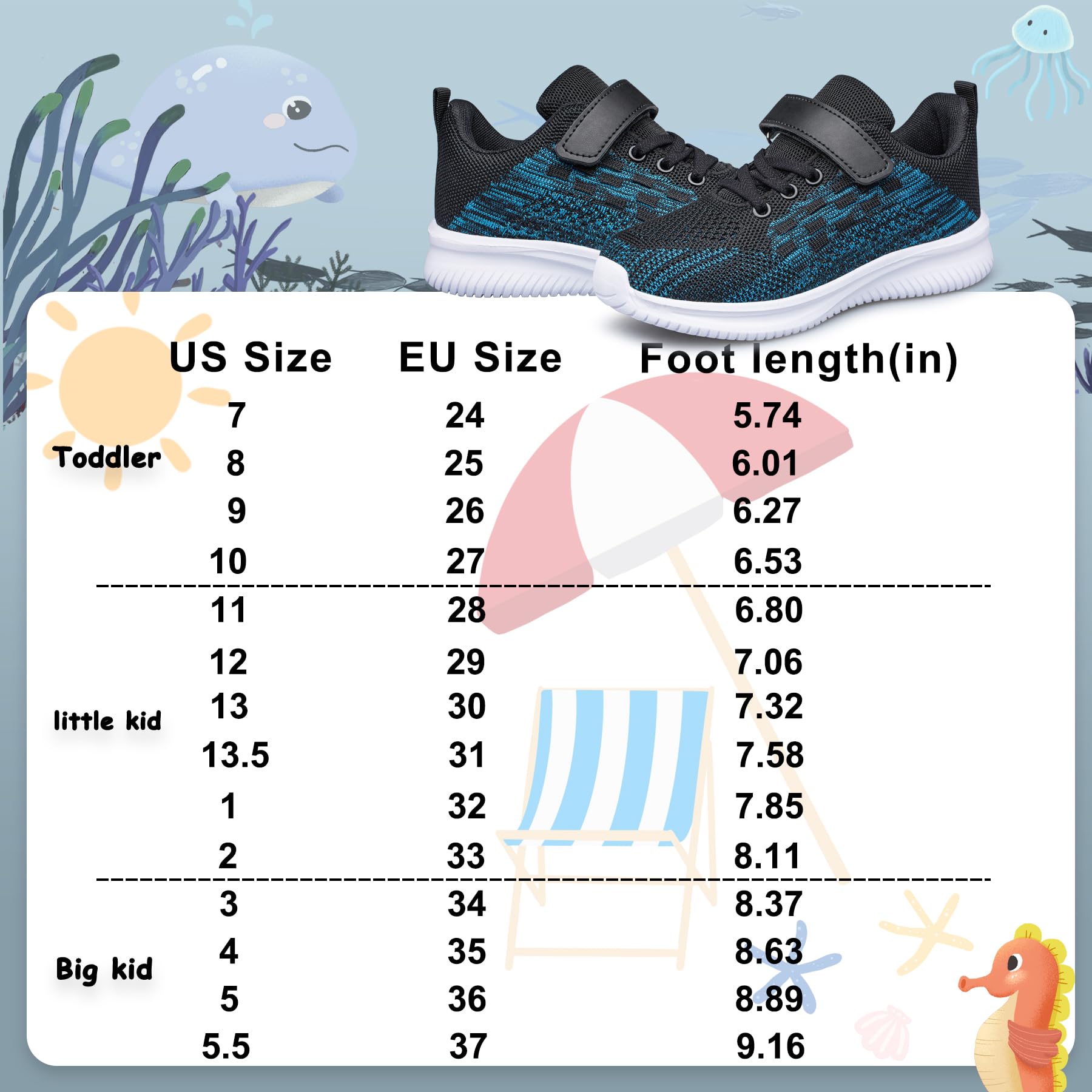 Kids Shoes Boys Sneakers Sports Athletic Running Tennis Shoes Girls Navy Blue Big Kid Size 1