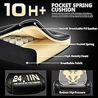 Vista 6 de 600LBS Large Heavy Duty Office Chair with 5D Flip Arms,Comfy Big and Tall Executive Office Desk Chair with Pocket Spring Cushion,High Back Computer