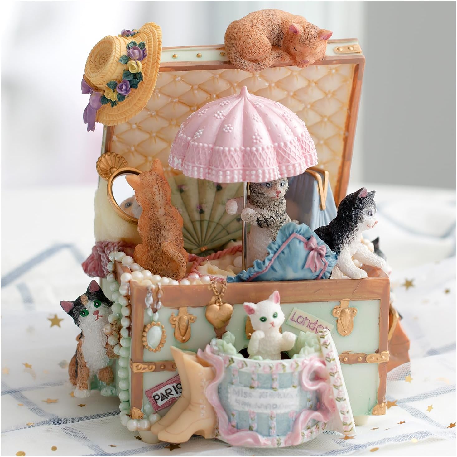 Cat Lover Music Box Birthday Gifts for Women Girls Friend Sister Daughter, Christmas Xmas Valentine Granddaughter Music Box Gifts for Cat Lovers for Women