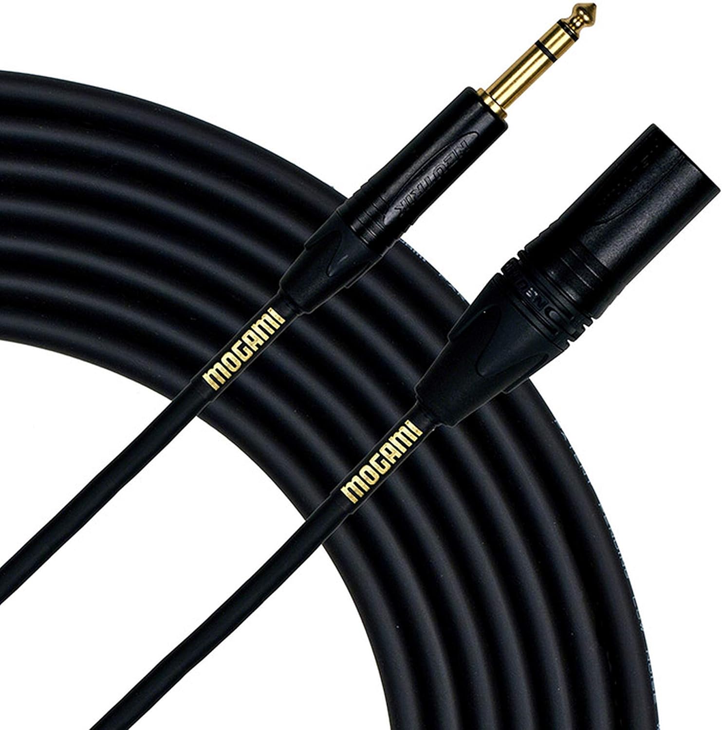 Mogami Gold TRSXLRM-25 Balanced 1/4 Inches to XLR Male Patch Cable - 25 Feet