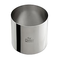 Vista 1 de Fat Daddio's Stainless Steel Round Cake & Pastry Ring, 4 x 3 Inch