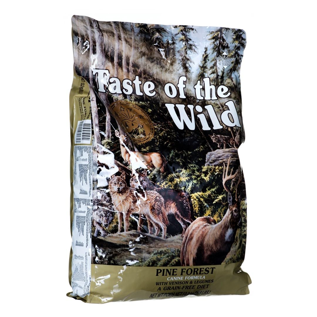 Taste of the Wild Grain Free High Protein Real Meat Recipe Pine Forest Preium Dry Dog Food With Venison & Legumes - 12.2 KG