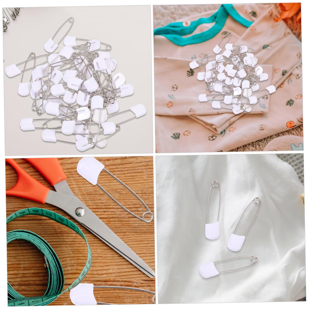 Sosoport 5 Sätze Sicherheitsnadeln Für Junge Mädchen Hochwertige Stoffwindeln DIY Bastelbedarf Rostfreie Pins Für Babybekleidung Und Mehr Für Kreative Projekte 60 Stück * 5