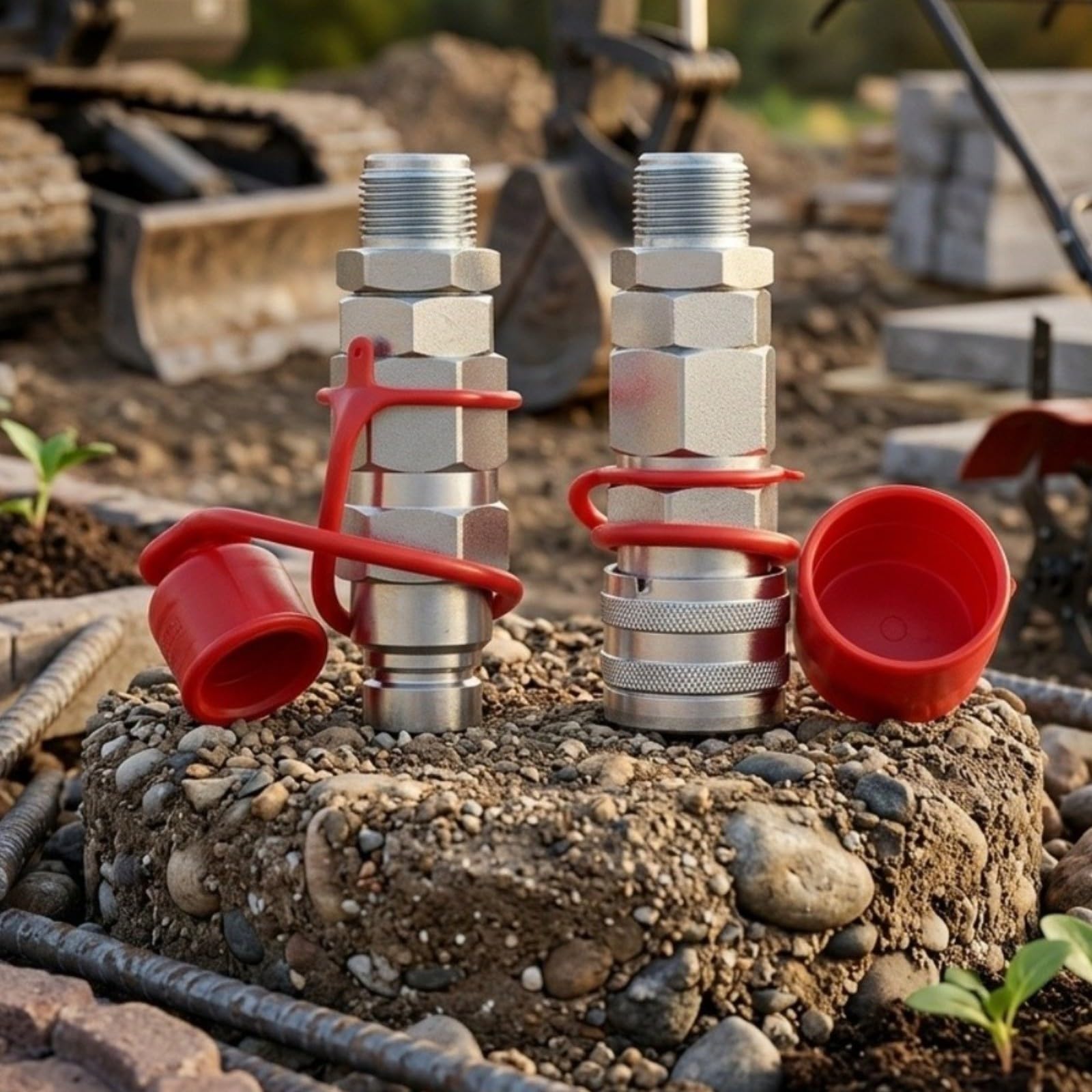 Flachkupplung Hydraulik Für Schnellkupplung Set ISO16028 Für Baumaschinen