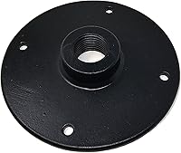 Vista 4 de Brida industrial NPT de media pulgada para iluminación de tuberías de bricolaje. Brida de piso grande de 4.25 ".