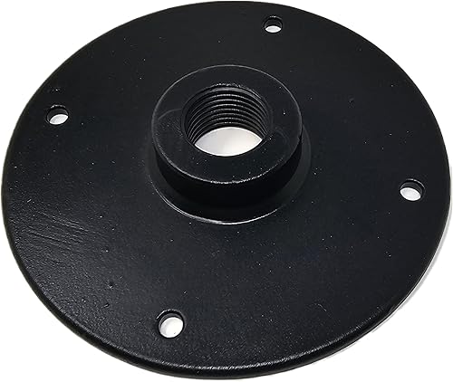 Miniatura 4 de Brida industrial NPT de media pulgada para iluminación de tuberías de bricolaje. Brida de piso grande de 4.25 ".