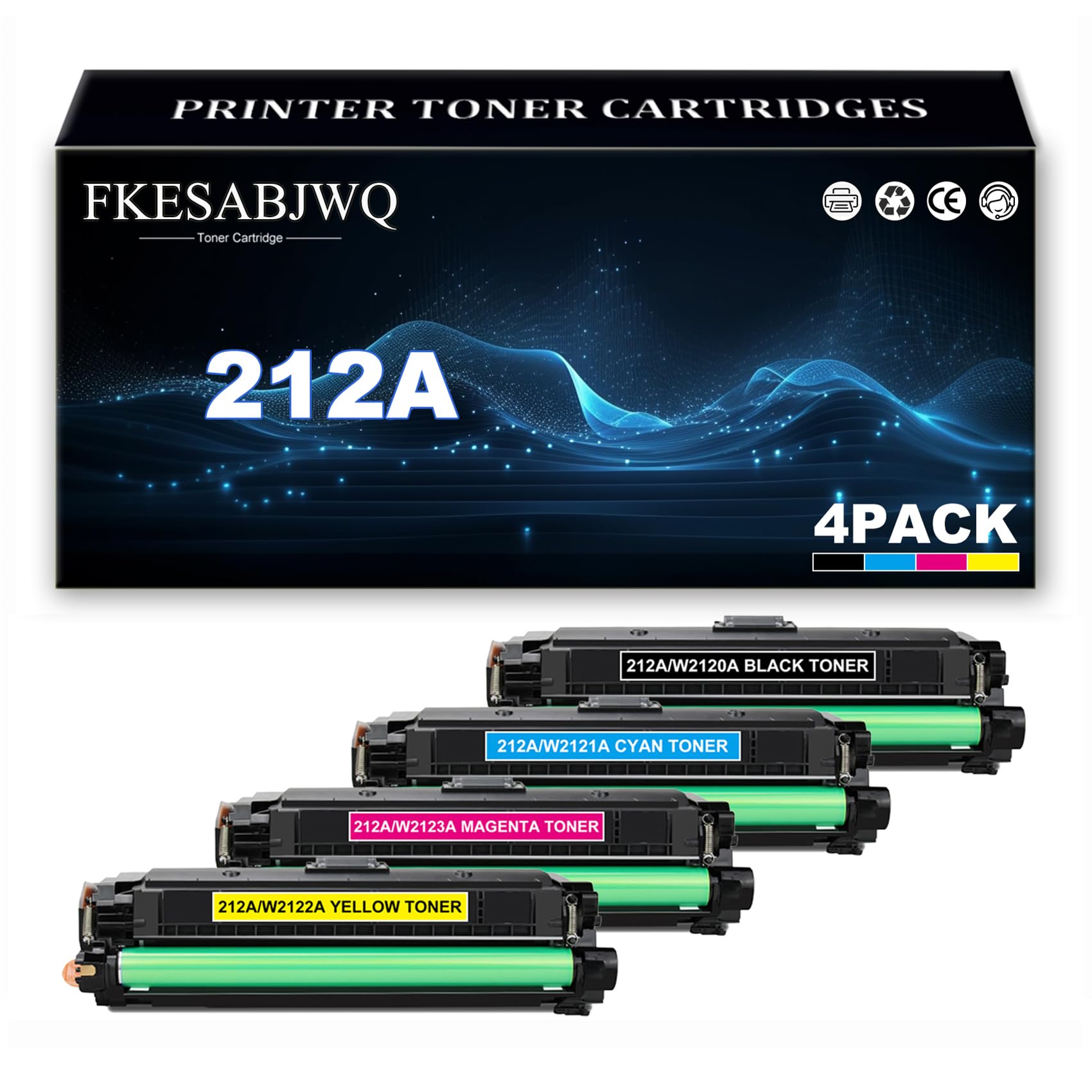 Cartuccia Toner 212A per HP M554dn M555dn M555x M578dn M578f M578c M578z