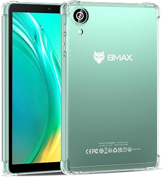 YXHHFor Bmax I8 Plus Shockproof Case, Slim, Shock Absorption, Shockproof, Soft Touch, Bmax I8 Plus Dedicated Cover, US Military Standard, Clear, Shock Absorption Pocket Built-in, TPU Case Clear