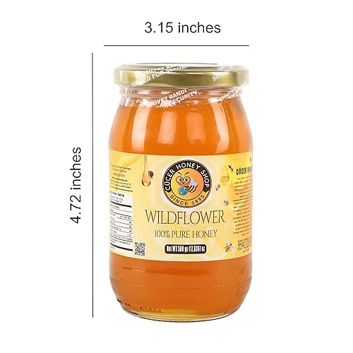 Miniatura 10 de Cucer Honey Shop - Miel turca de flores silvestres 100% pura miel orgánica para aperitivos, tarro de miel natural, 35,274 onzas (2.20)