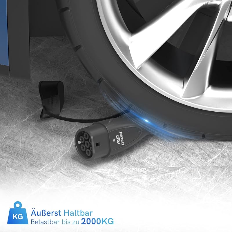EVDANCE Type 2 Töltőkábel Elektromos Autóhoz 22 kW 32A 10m Háromfázisú EV PHEV Gyorstöltő Kábel Táskával IP65 Vízálló