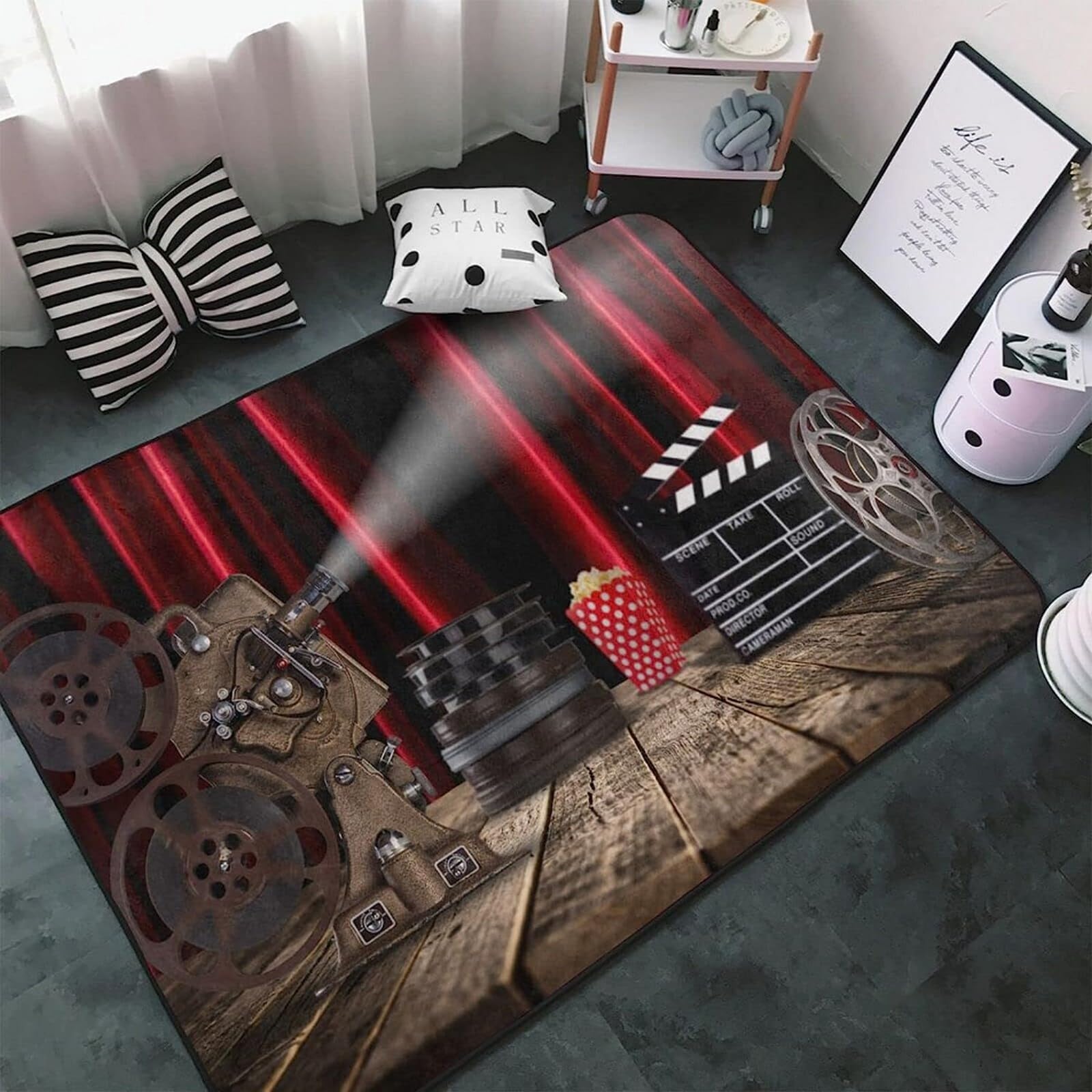 Tappeto Per Bambini, Stampa 3D In Film Film Home Theater, Tappetino Da Gioco Per Bambini, Flanella Morbida E Spessa Per La Camera Dei Bambini 200 X 300 Cm - Poliestere - Facile Da Pulire -0K8M5Z8E5B2