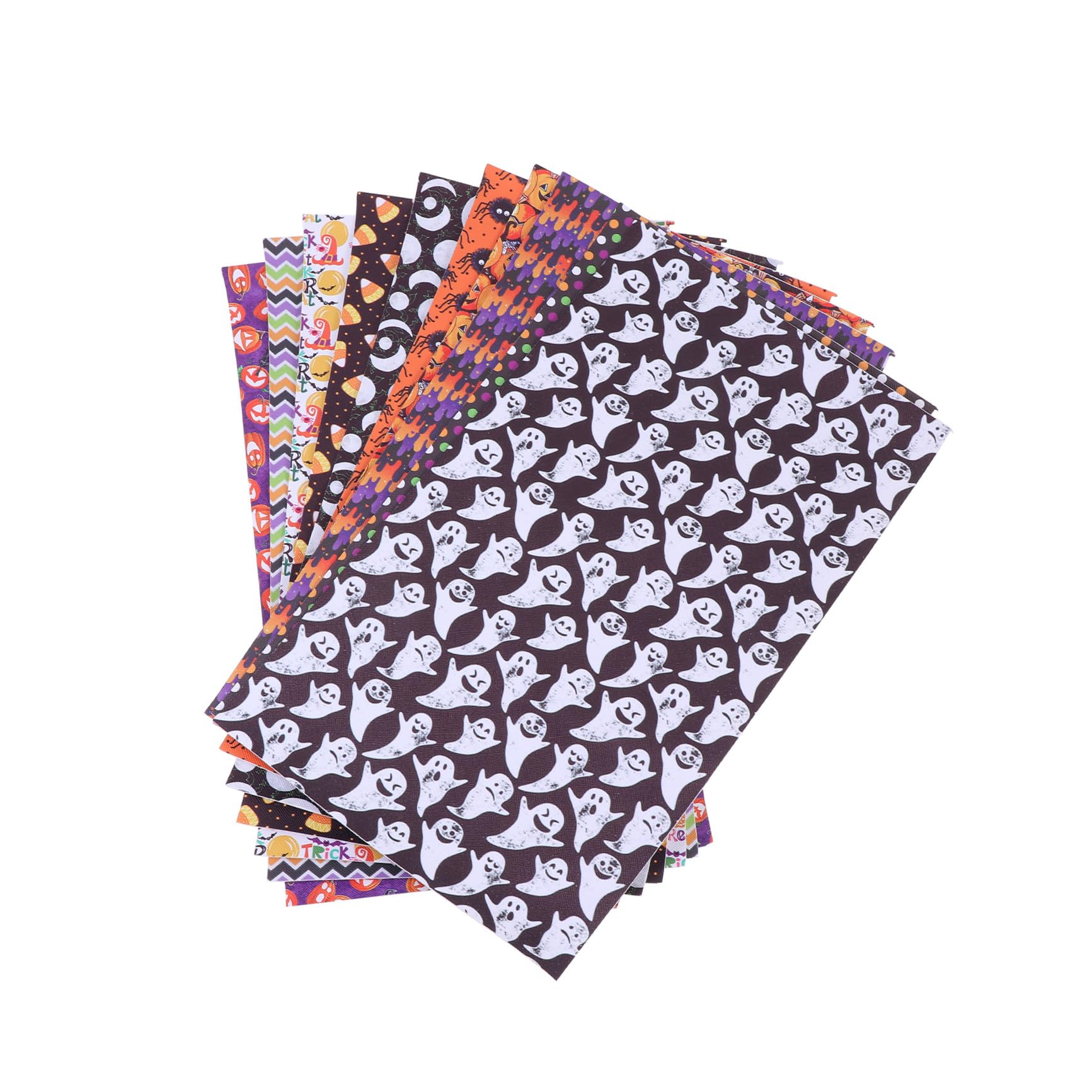 Tissus en cuir Halloween NUOBESTY pour loisirs créatifs et décoration festive DIY