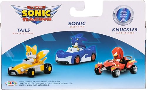 Miniatura 7 de Sonic The Hedgehog 164 Vehículos fundidos a presión Paquete de 3 Wave 6