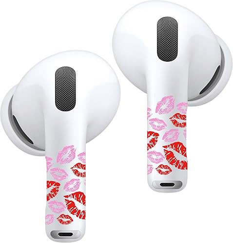 RockMax Funda para AirPods 4ProPro 2Pro 3, adhesivo universal para AirPods personalizados, compatible con funda AirPods rosa, envoltura de tatuaje