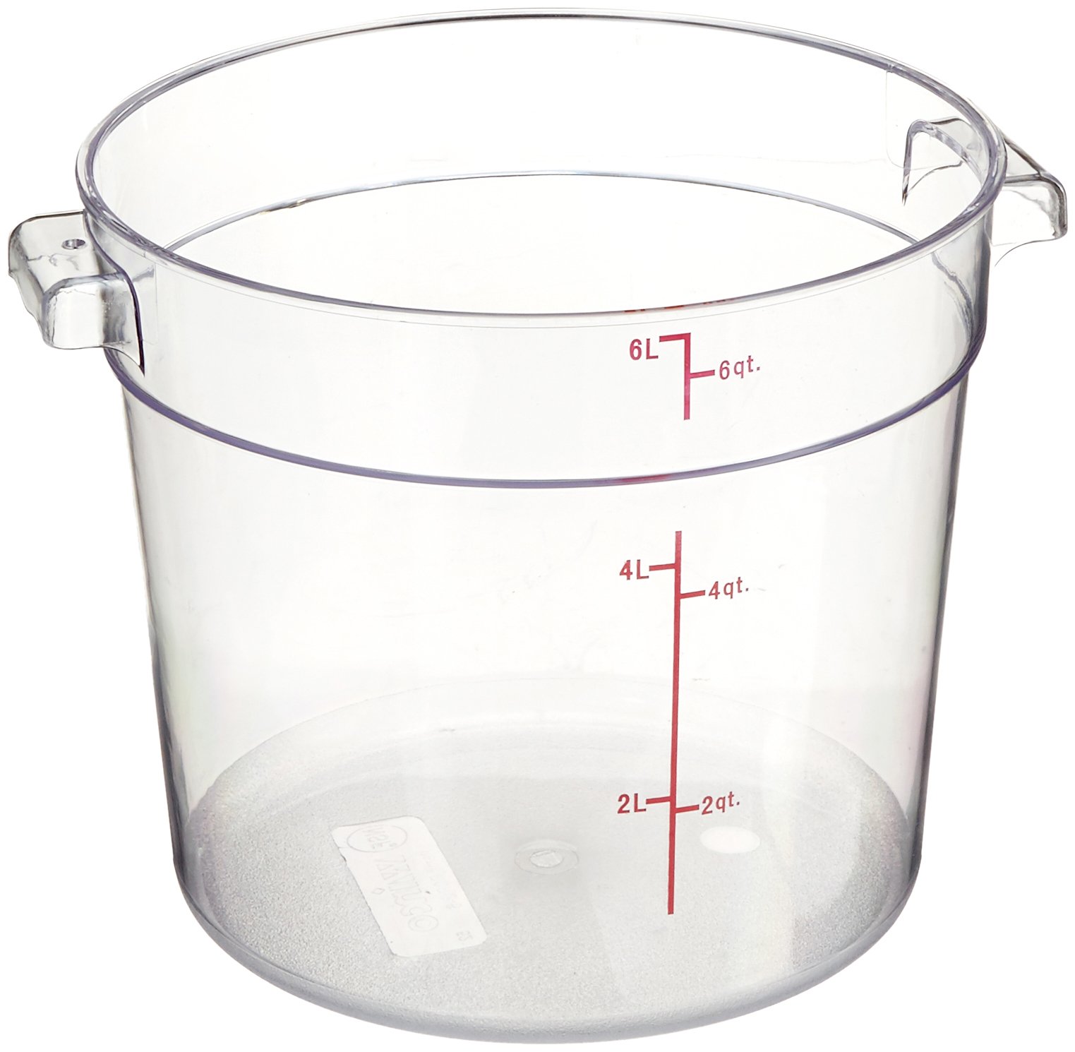 Winco Round Storage Container, 6-Quart
