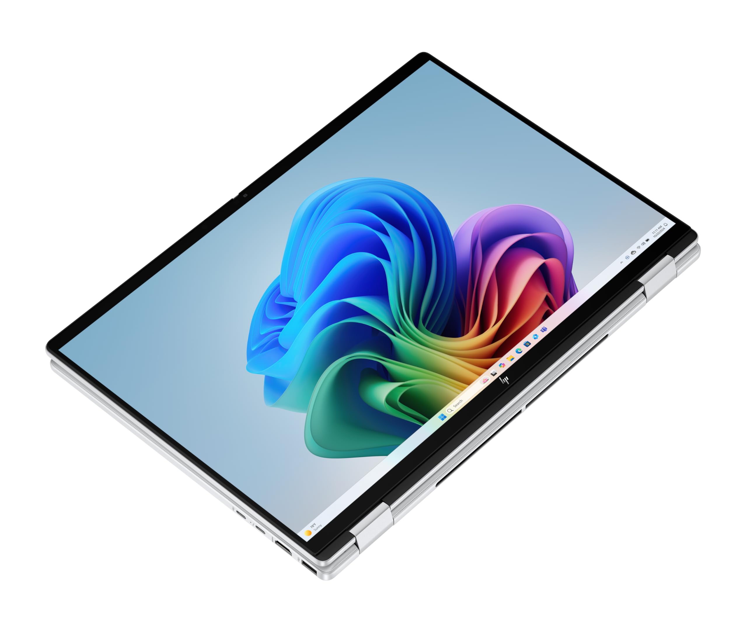 HP OmniBook X Flip 2-in-1 Laptop 16" 2K Touchscreen Intel Core Ultra 5 16GB RAM 1TB Win11 Silber