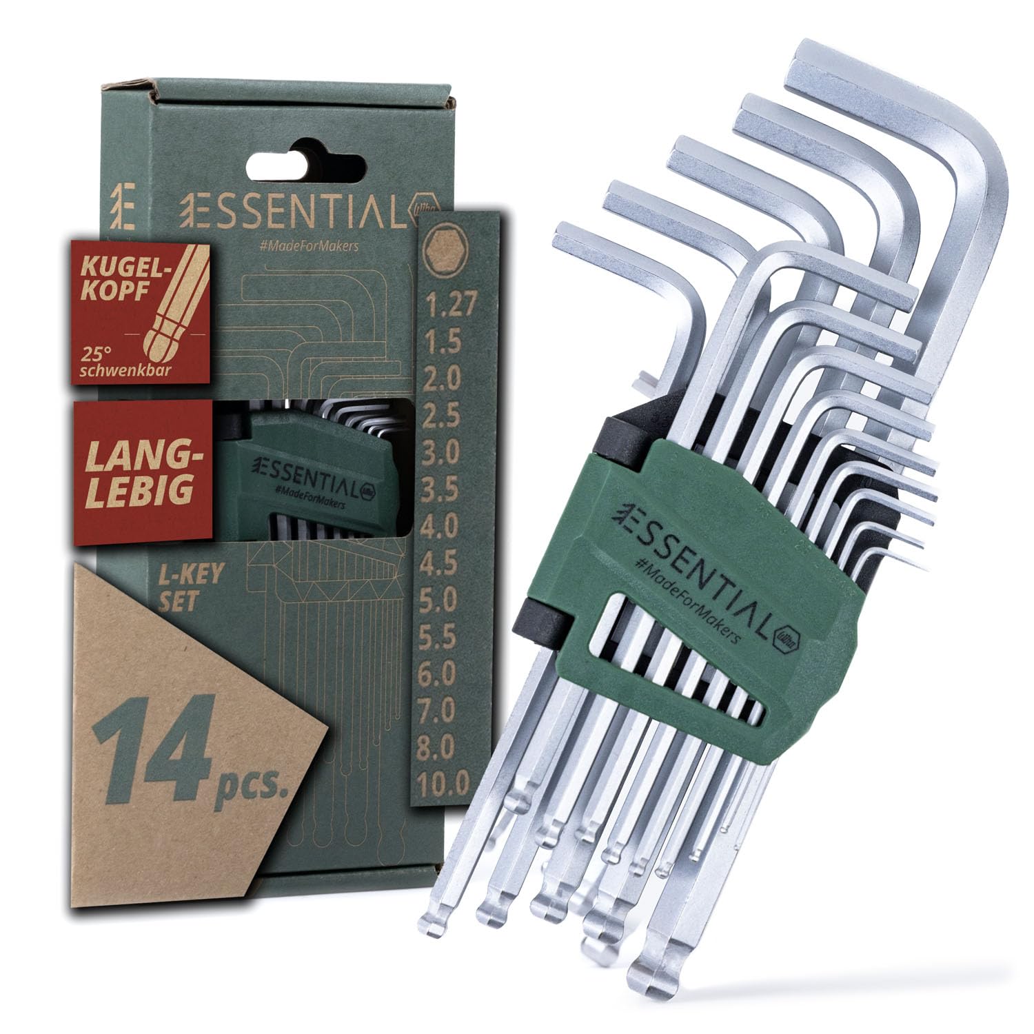 10 Stück Inbus-Schlüssel Set - Für Overlock-Nähmaschinen