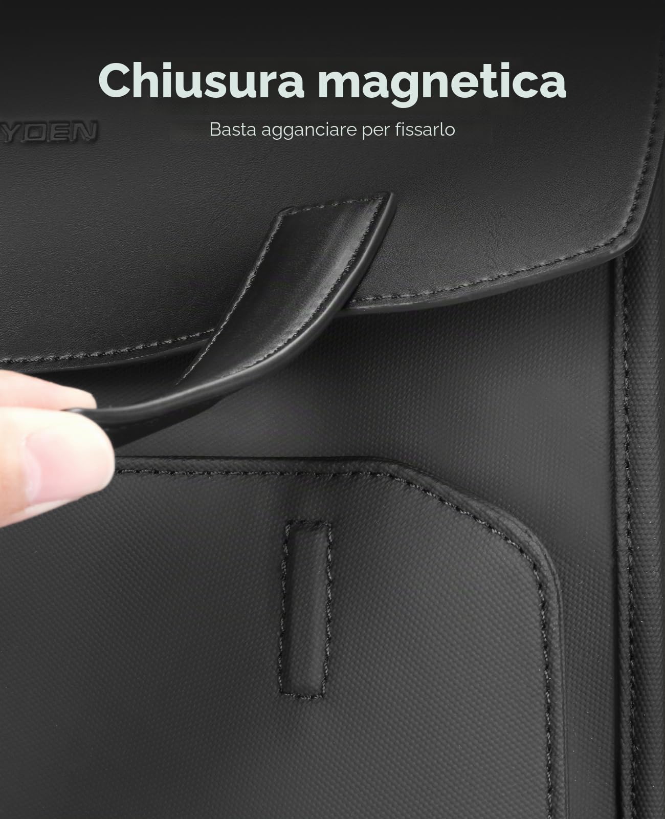 MARK RYDEN Zaino Porta PC 15,6" Leggero per Uomo, Zaino Business in Pelle Impermeabile, Multifunzione con Chiusura Magnetica High-Tech, Ideale per Spostamenti, Scuola e Viaggi di Lavoro