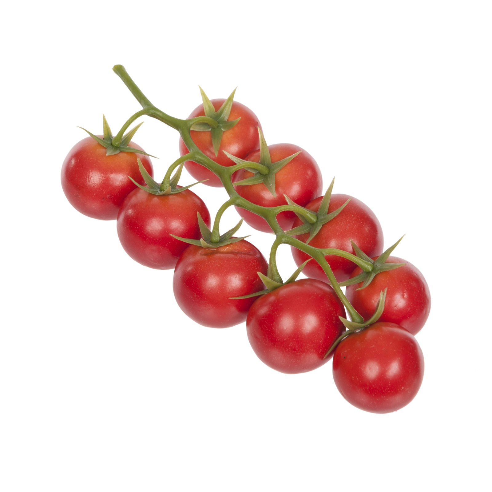 FloristryWarehouse Artificial Cherry Tomato 9 Red Fruits on the Vine 21cm/8.25 Inches Mock Summer Fruits